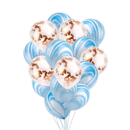 [NH09GRA500] Globos a juego (nubes azules y doradas)