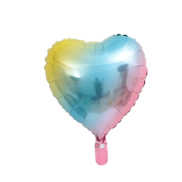 [NH09GPAPC2000] Globo con forma de corazón arcoíris 