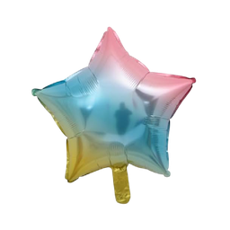 [NH09GPAPES2000] Globo con forma de estrella color arcoíris 
