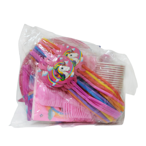 [NH09SAFK25] Set de artículos para fiesta (temática unicornio)