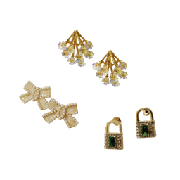 [NH04KITARETES50] ​Kit de aretes de diferentes diseños Diva (120)