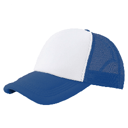 [NH13GBAZ] Gorra Verano Unisex Estilo Béisbol Ajustable de Poliéster | Rejilla con Visera Curva (Azul)