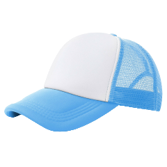 [NH13GBAZC] Gorra Verano Unisex Estilo Béisbol Ajustable de Poliéster | Rejilla con Visera Curva (Azul Claro)