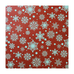 [NH09PECCN800CN]  Papel de regalo estilo navideño (Copos naranjas) (PZ039)