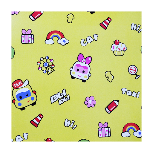 [NH09PEDCA1000CA] .Papel de regalo para cumpleaños (Carritos)(PZ098)