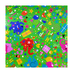 [NH09PEDE1000E] Papel de regalo para cumpleaños (elefantes)(PZ098)