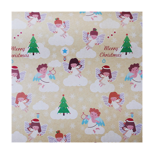 [NH09PEG800AG] Papel de regalo celebraciones familiares (ángeles)(PZ043)