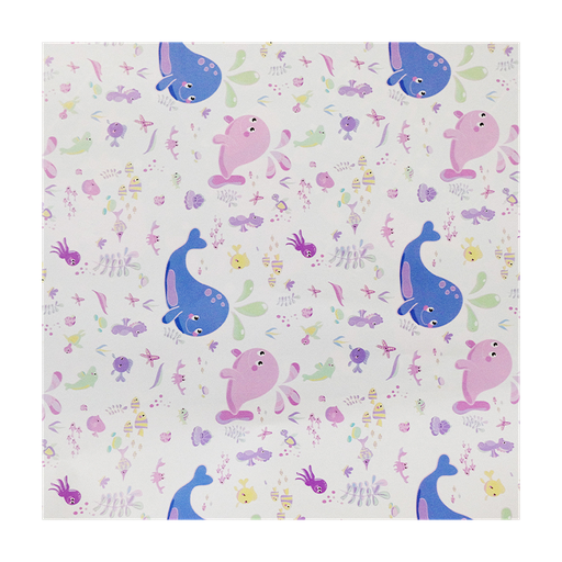 [NH09PEDE1000BALL] Papel de regalo para cumpleaños (Ballenas)(PZ098)