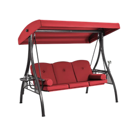 [NH10SCR2,05M] Silla columpio para jardín Roja 2.05*1.35*1.96m