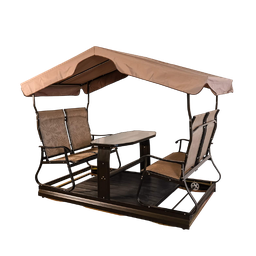 [NH10CVMS1,96M] Carpa exterior para Terraza con Mesa y  Sillas incluidas Verde 2.25*1.25*1.96m