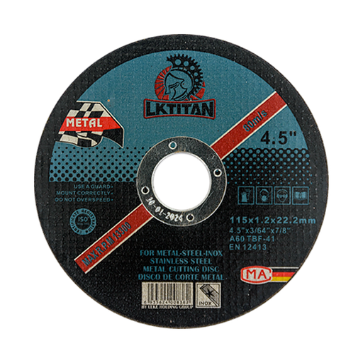 [NH06DC41/2] Disco de Corte Metal- 4 1/2"X 3/64"X7/8"-Q7